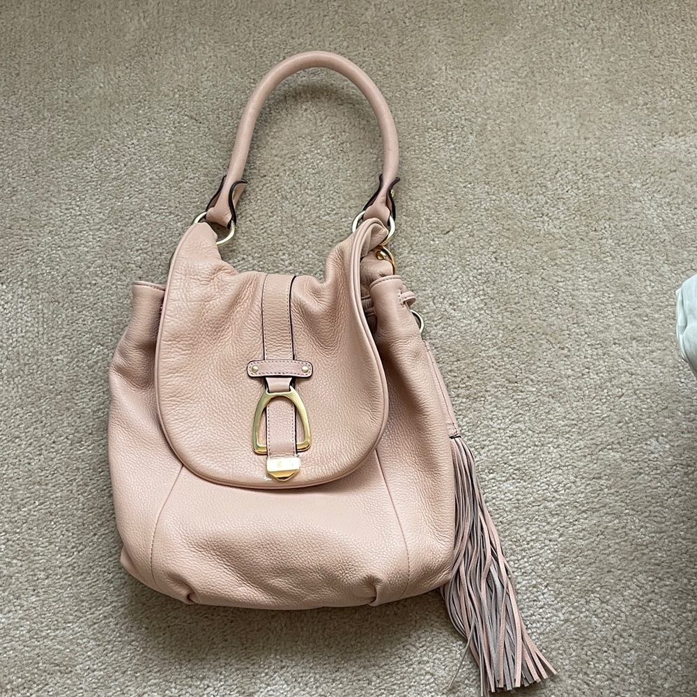 Elegant Pink Leather G.I.L.I. Tote Bag